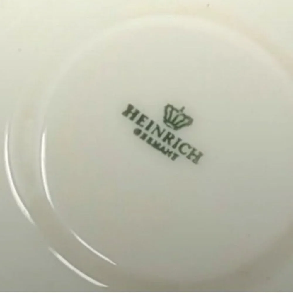 Bavarian Tea Trio Hutschenreuther & Heinrich & Wunsiedel Porcelain Germany 3 pc
